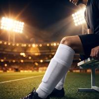 Manchons de football pour protège-tibias, tricotés, légers, respirants, antibactériens, séchage rapide, jetables, confortables pour l'été, pour hommes