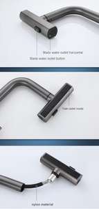 OKIE Offre Spéciale Robinet de cuisine à un étage Design moderne 304 Pulvérisateur d'évier en acier inoxydable Style classique en céramique pour hôtels - Product Image 4