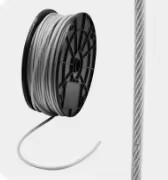 Câble de Zip Line en Acier Inoxydable Galvanisé, Câble Aéronautique 3/8'' (9,5 mm, 12,7 mm) 7x19, Haute Résistance à la Traction, Tolérance 0,03 mm
