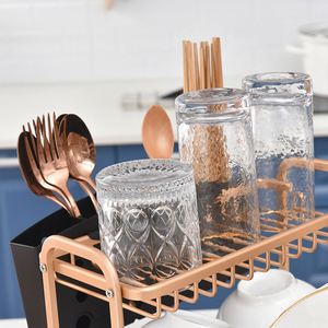 Expandable <b>Dish</b> Drying <b>Rack</b> Aluminum Rust Proof <b>Rack</b> - Product Image 5