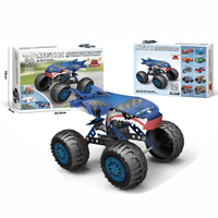 KS mainan blok bangunan logam edukasi DIY anak-anak Kit blok bangunan logam kreatif 3d mainan Model mobil balap Puzzle logam batang