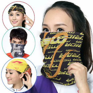 Bandana de visage sans couture <span class=keywords><strong>pas</strong></span> <span class=keywords><strong>cher</strong></span> pour l'extérieur cache-cou Bandana tube <span class=keywords><strong>Snood</strong></span> avec logo imprimé personnalisé - Product Image 1