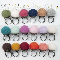 Mini coussin à épingles pour travaux d'aiguille, bricolage, artisanat, support pour aiguilles de couture et de matelassage, polyester et métal, coloré