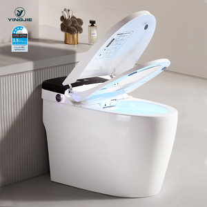 Vente en gros <span class=keywords><strong>pas</strong></span> <span class=keywords><strong>cher</strong></span> 110V/220V salle de bain bidet électronique chasse automatique inodoro <span class=keywords><strong>japonais</strong></span> intelligent <span class=keywords><strong>wc</strong></span> toilette intelligente - Product Image 1