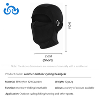 Cagoule d'été rafraîchissante pour moto avec lunettes de soleil et masque de ski, commande personnalisée en gros pour petites quantités