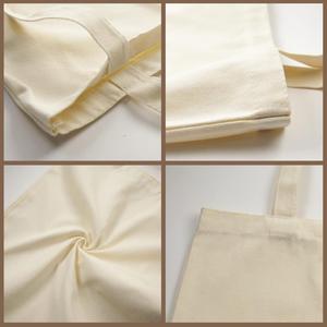 Sacs de courses en toile vierges blancs personnalisables avec logo imprimé, réutilisables, pour la sublimation – Vente en gros - Product Image 3