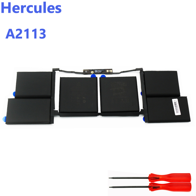 New Genuine Laptop Battery 11.36V 99.8Wh A2113 for MacBook Pro 16" 2019 2020 Model A2141 Replacement Notebook Backup Batteries
