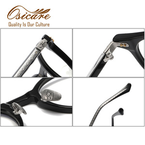 แว่นสายตาแบบใสสำหรับผู้ชายกรอบแว่นตา montura de gafas lujo Marca - Product Image 4