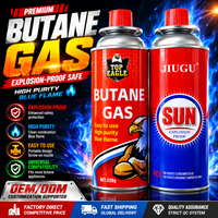 Cartouche de gaz butane jetable portable OEM ODM EN417 UN2037 220g 227g haute pureté pour réchaud de camping
