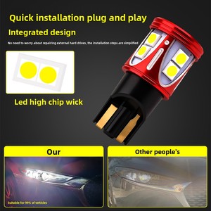 Lampu Depan LED T10 Lampu Posisi Mobil LED 3030-9smd Lampu Plat Nomor Lampu Baca Dekoding Tanpa Tingkat Lampu Kecil Tegangan Lebar - Product Image 2