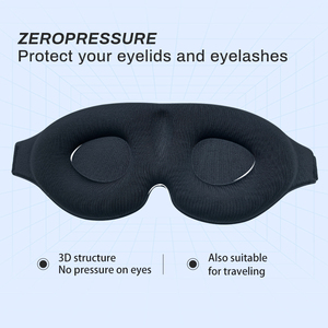 Nouveau Design Masque de Sommeil 3D en Mousse à Mémoire de Forme Composite Éponge Douce <span class=keywords><strong>pour</strong></span> Voyage et Pause Déjeuner au Travail - Product Image 3