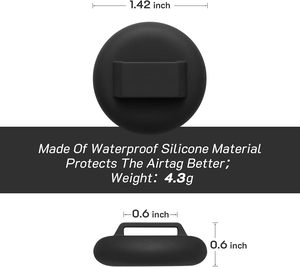 Hot Selling Luxury Classic Solid PVC Custom Logo Personalize <b>Airtag</b> Rivet Adjustable Comfortable Soft GPS Tracking Pet <b>Collar</b> - Product Image 3