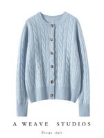 Cardigan en cachemire de haute qualité IMF, pull d'automne et d'hiver
