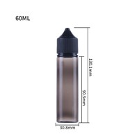 Bouteilles de liquide PET V3 de 10 ml à 120 ml avec bouchon sécurité enfant, compte-gouttes, sérigraphie pour l'emballage