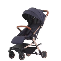 Poussette multifonctionnelle Kidilo pour bébé, avec panier de couchage pour nouveau-né, siège inclinable, cadre en alliage d'aluminium pliable, conforme à la norme EN