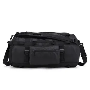 supplier black casual polyester sport gym duffel bag backpack men simple fashion leisure bag backpack for women medium size