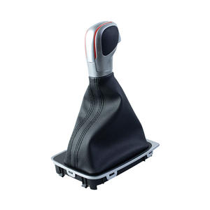 Pomo de palanca de cambios LED para Volkswagen Golf 7R, transmisión automática, diseño ergonómico de cuero, negro D-99-A - Product Image 4