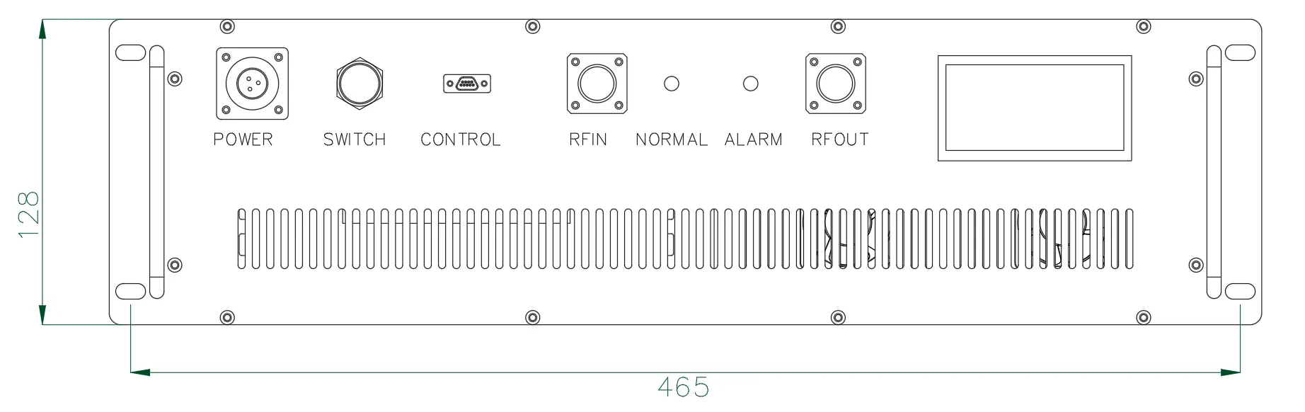 通信システム用Cバンド4200-4500MHZ 200WハイパワーRFパワーアンプ