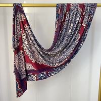 Hijab Muslimah Premium Baru, Lembut, Bernapas, Ringan, Elegan, Pashmina, Hijab Jersey Bermotif