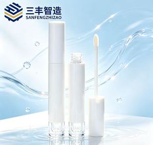 4ml Popular Custom Logo <b>Lip</b> Gloss Tube Screw Cap Cosmetic Lipstick Container Packaging Plastic Wholesale - Product Image 2