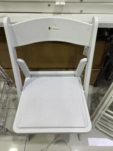 고품질 정원 접이식 의자, 웨딩 행사용 플라스틱 윔블던 화이트 의자, 레진 야외 접이식 의자 - Product Image 6