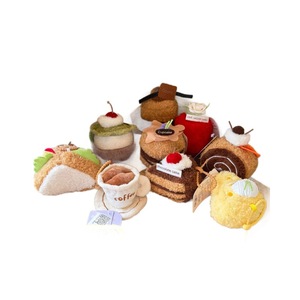 Lindos y Divertidos Bocadillos para el Té de la Tarde, Juguete de Peluche con Forma de Pastel de Comida Simulada, Adornos Decorativos de <span class=keywords><strong>Burrito</strong></span> de 10-13 cm, Relleno de Algodón PP Súper Suave - Product Image 3