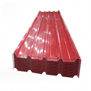 PPGI Feuille 0.8mm Zinc Enduit Ondulé Toiture Fer Gi Feuille Épaisseur 22 Jauge Ondulé En Acier Galvanisé Tôle De Toit - Product Image 1
