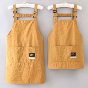 Tablier de travail japonais durable et tendance avec bretelles réglables, sans manches, pour restaurant, café, nettoyage, imperméable et résistant à l'huile - Product Image 3