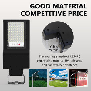 Özelleştirilmiş Hepsi Bir Arada IP65 Güneş Enerjili LED Sokak Lambası, Dış Mekan ve Ev Kullanımı için Batarya ile, RoHS Sertifikalı 1500LM - Product Image 1