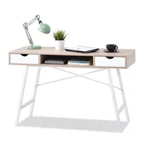 Escritorio de Estudio Económico ODM/OEM con Dos Cajones de Almacenamiento, Escritorio de Computadora de Madera Sencillo y Moderno