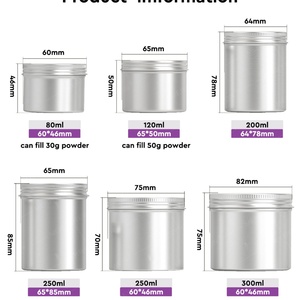 Customizable Logo, Recyclable Aluminum Cans, Eco-friendly Metal Cans, Cosmetic Aluminum Containers, Suitable for Tattoo Cream. - Product Image 5