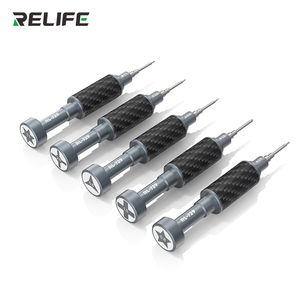 Jeu de tournevis magnétiques en acier RELIFE RL-729A S2 avec poignée en fibre de carbone et embouts antidérapants pour la <span class=keywords><strong>réparation</strong></span> de téléphones iPhone, Huawei, <span class=keywords><strong>Samsung</strong></span> - Product Image 2
