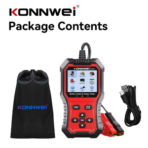 KONNWEI KW371 2-in-1 Car Battery <strong>Tester</strong> &amp; Relay <strong>Tester</strong>, 6V 12V 24V Automotive Battery Analyzer with 4 Pin 5 Pin Relay Diagnostic - Product Image 1