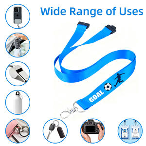 สายคล้องคอสำหรับเจ้าหน้าที่คณะ<span class=keywords><strong>กรรมการ</strong></span>การแข่งขัน - ชุดสีเฉพาะ (เช่น) สีฟ้า/ขาว)-พิมพ์ด้วยระบบถ่ายโอนความร้อน-ทนทาน-แกน ID แบบรวม - Product Image 4