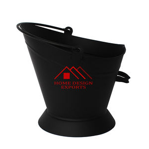 Best Seller Bucket & <b>Log</b> <b>Carrier</b> Copper Plated Rusted Finished Metal Iron Heavy Duty Ancient Coal Bucket Farmhouse Accessories - Product Image 6