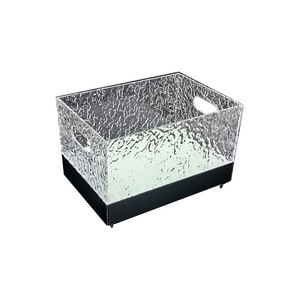Led Illuminated Ice Bucket Square Acrylic Colorful <b>Light</b> Up <b>Beer</b> Cocktail Party KTV Beverage Tub - Product Image 5