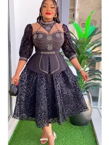 Vestidos de Fiesta de Talla Grande para Mujer, Estilo Africano, para Bodas, Novedad 2024, Dashiki, Ankara, Vestido de Noche Elegante, Traje Turco, <span class=keywords><strong>Ropa</strong></span> Africana - Product Image 4