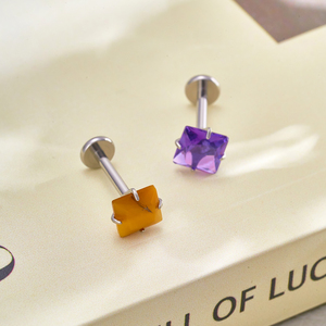 <span class=keywords><strong>Orecchini</strong></span> a Perno in Titanio G23 16G, Piercing <span class=keywords><strong>per</strong></span> Cartilagine, <span class=keywords><strong>Trago</strong></span>, Conca, Elica, Labbra, Gioielli <span class=keywords><strong>per</strong></span> il Corpo - Product Image 5