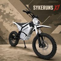 دراجات SYKERUNS X7 الكهربائية للبالغين، دراجات موتوكروس قوية بمحرك بدون فرشاة وعزم دوران عالي 220 نيوتن متر، للتحديات الوعرة، متوفرة في المخزون الأمريكي