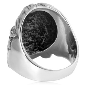 yunnique Fashion Rings Skeleton Design Silver Men's Ring Gift Jewelry Geometric Pattern FY213066 - Product Image 4