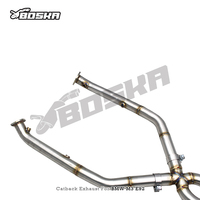 Knalpot Valvetronic Custom untuk BMW M3 E90/E92/E93 4.0L 2008-2013 Boska Dual X Pipe Suara Agresif Resonated Valved Race Pipes