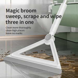 Grattoir de nettoyage en acier inoxydable durable, <span class=keywords><strong>raclette</strong></span> <span class=keywords><strong>triangulaire</strong></span>, outil de nettoyage pour salle de bain, baignoire, porte de douche - Product Image 3