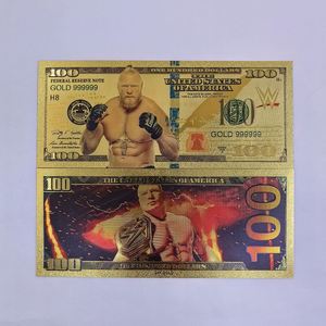 Lote Mixto <span class=keywords><strong>de</strong></span> Billetes <span class=keywords><strong>de</strong></span> Colección <span class=keywords><strong>de</strong></span> Jugadores <span class=keywords><strong>de</strong></span> Lucha Libre y Estrellas, Chapados en <span class=keywords><strong>Oro</strong></span>, <span class=keywords><strong>de</strong></span> Doble Cara, Material PET, para Aficionados - Product Image 3