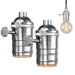 <span class=keywords><strong>E26</strong></span> cơ sở đèn ổ cắm với 1/8ips <span class=keywords><strong>cap</strong></span> và thiết lập vít Antique Brass kết thúc cổ điển lampholder với Knob - Product Image 4