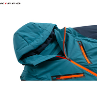 Kippo Blouson aviateur rembourré en polaire pour homme Vêtements d'extérieur isolés avec manches détachables et gilet à capuche