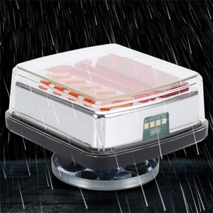 Spina Europea 2 Pezzi 12V 24V Wireless 30M Fanale Posteriore Magnetico a LED Luce di Segnalazione Avvertimento e Freno per Rimorchio Camper Camion Autocarro - Product Image 4