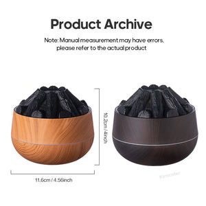 Humidificador USB de 300 ml con Efecto de Llama Artificial, Mini Humidificador de Escritorio para el Hogar - Product Image 3