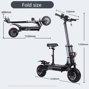 โกดังสินค้า EU US ราคาถูก Ootd T10 ออฟโรด 11 นิ้ว คุณภาพสูง 60v 80 กม./ชม. สกู๊ตเตอร์ไฟฟ้าพับได้ Trotinette Electrique สเก็ตบอร์ด ฤดูร้อน E-scoot - Product Image 2