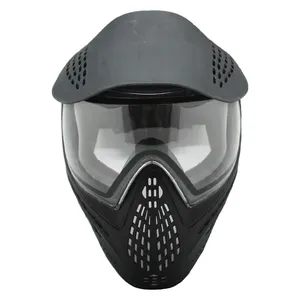 Ad alta Resistenza Nero o Colore Verde Maschera di Paintball withThermal Lenti Anti-fog e Visiera