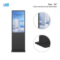 Affichage numérique LCD tactile sur pied de 50 pouces avec système Android pour les magasins de détail et les kiosques de centre commercial